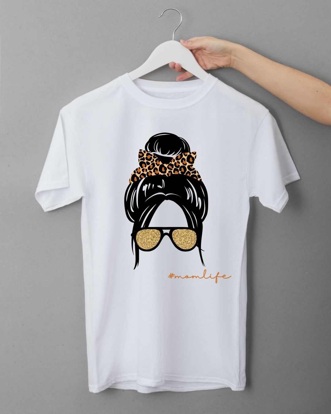 T-shirt korte mouwen - #Momlife