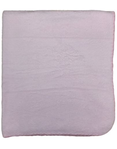 Deken 80x90cm - licht blauw - licht roze - wit