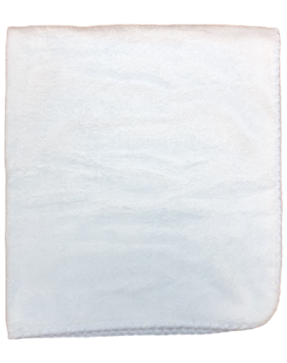 Deken 80x90cm - licht blauw - licht roze - wit