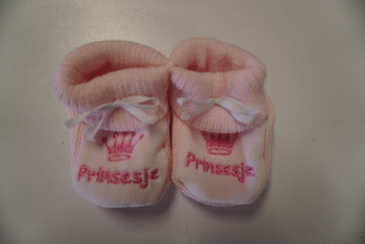 Baby slofje - Prinsje/Prinsesje - Blauw/Roze