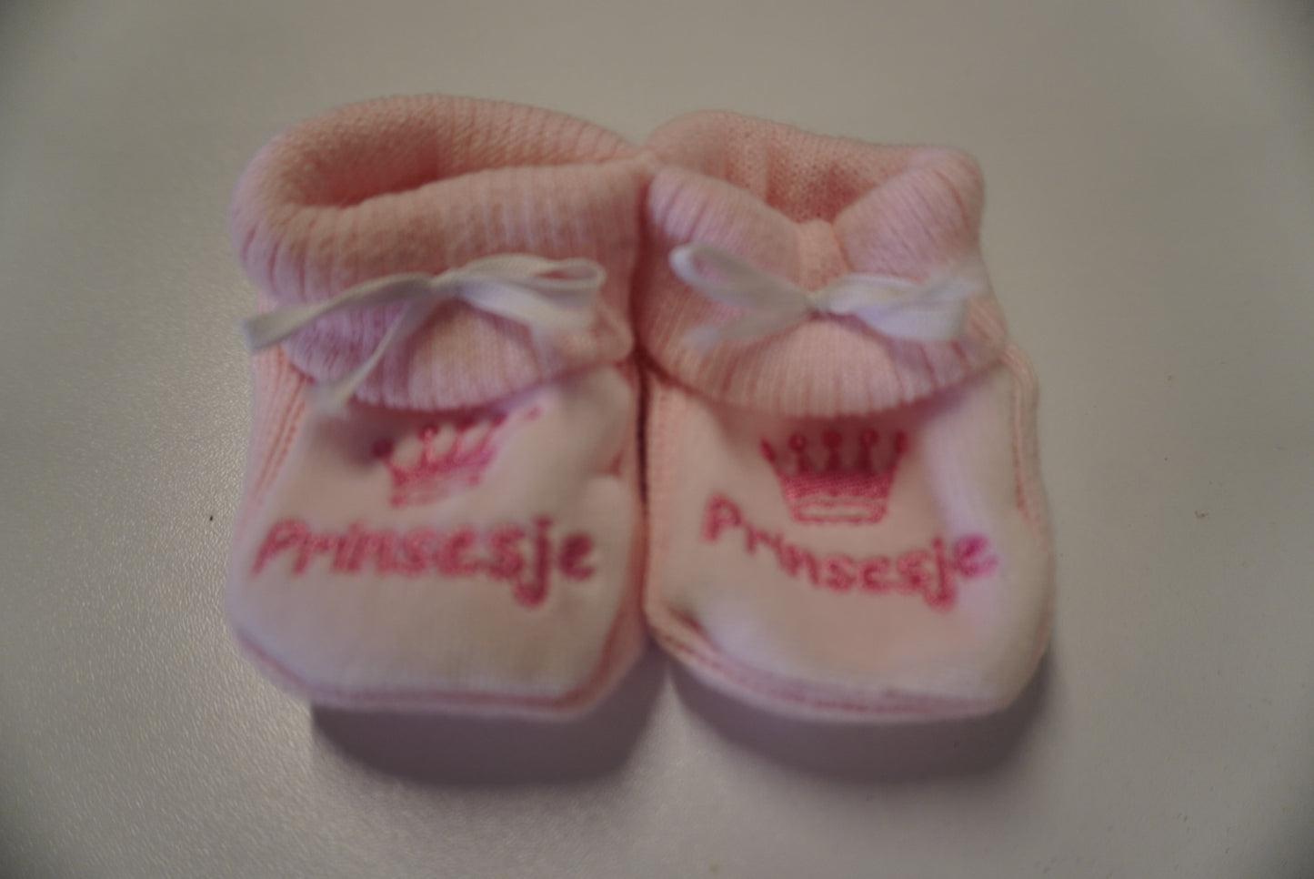 Baby slofje - Prinsje/Prinsesje - Blauw/Roze