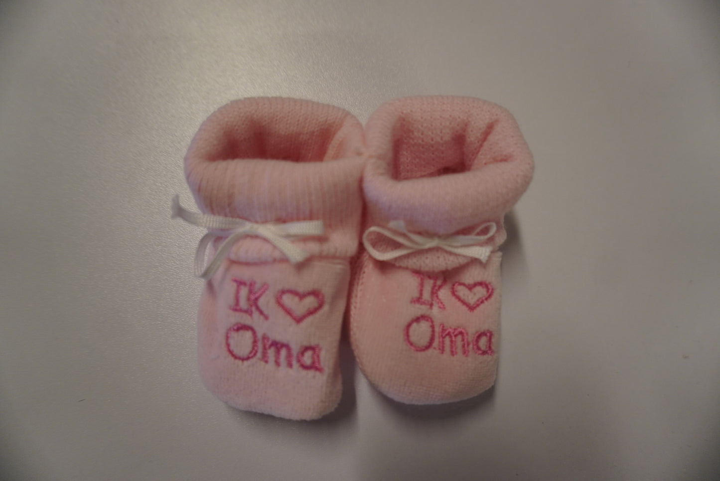 Slofjes Roze/Blauw - I Love Opa/Oma