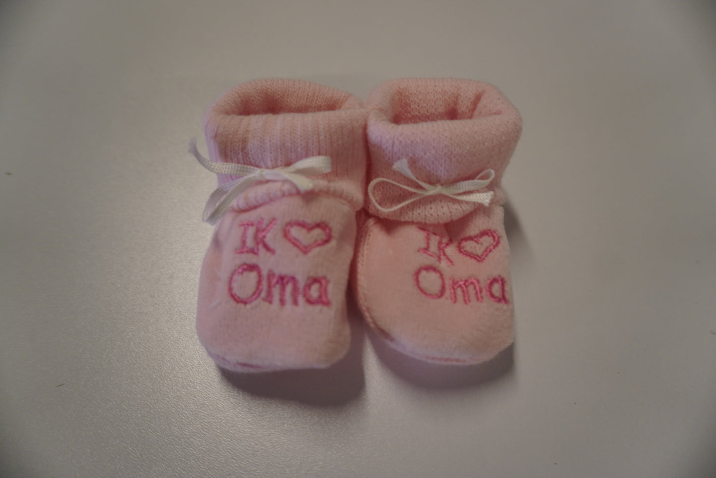 Slofjes Roze/Blauw - I Love Opa/Oma