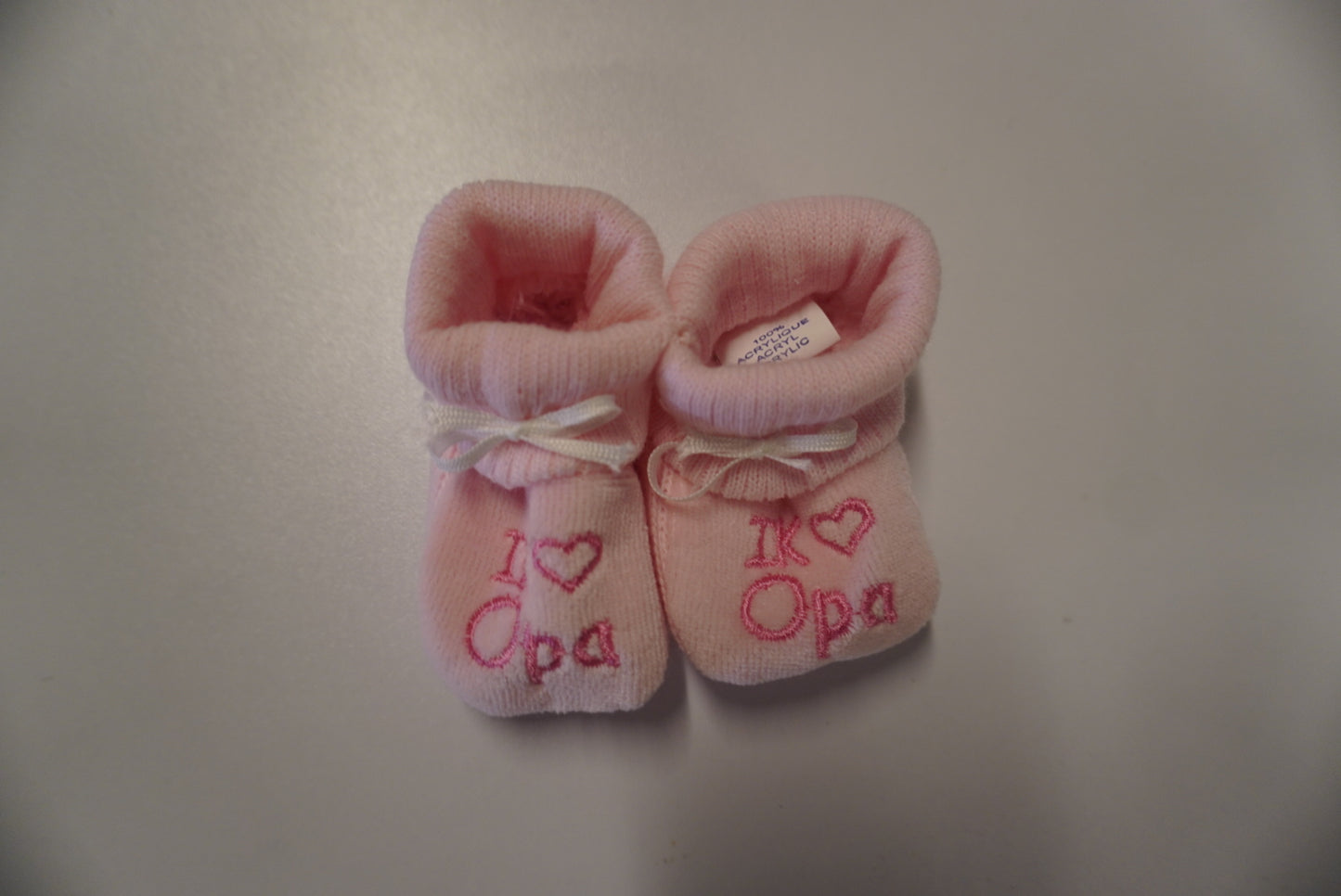 Slofjes Roze/Blauw - I Love Opa/Oma