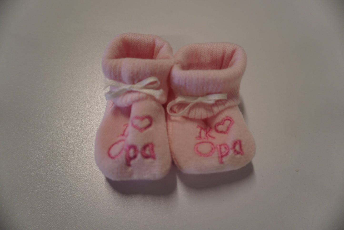 Slofjes Roze/Blauw - I Love Opa/Oma