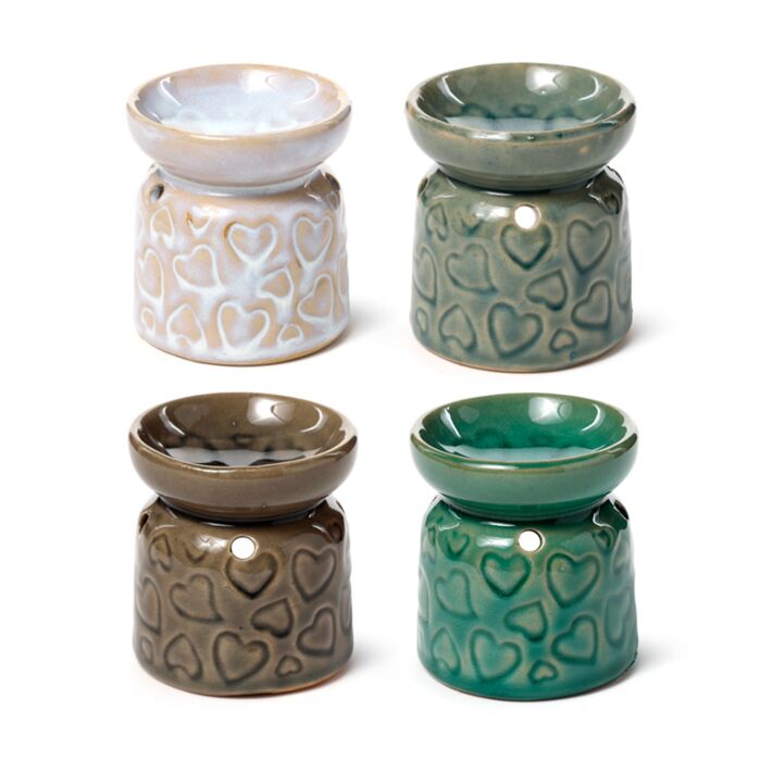 Keramiek Geurbrander Hart Patroon - Klein