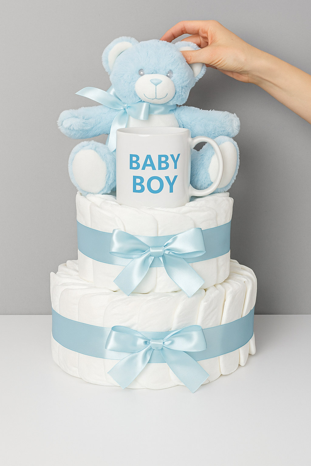 Luiertaart - Blauw - Roze