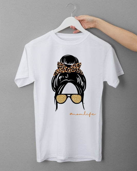 T-shirt korte mouwen - #Momlife